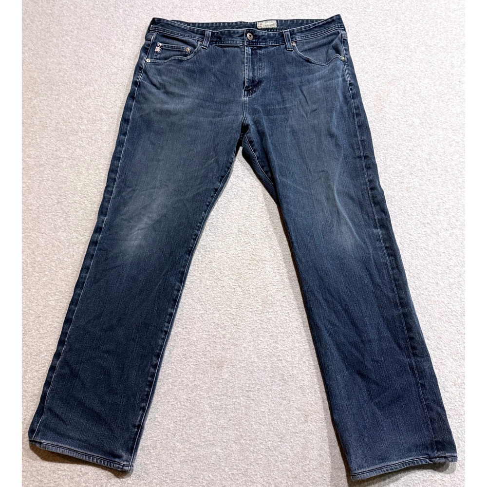 AG Adriano Goldschmied Graduate Tailored Leg Jeans 38x34 Blue Denim 360 USA